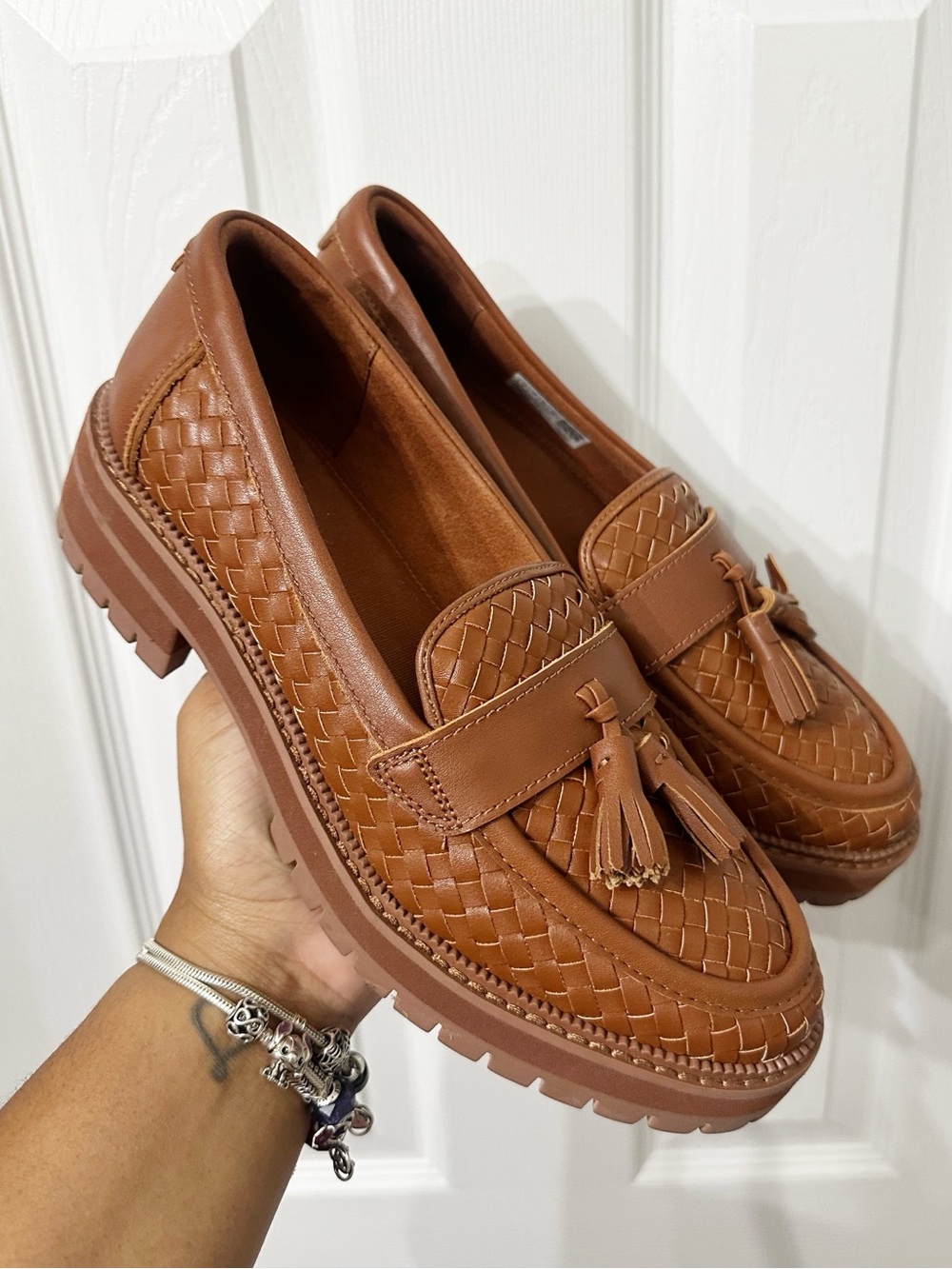 Toms Cara Platform Tassel Loafers Shoes Women's Size 9